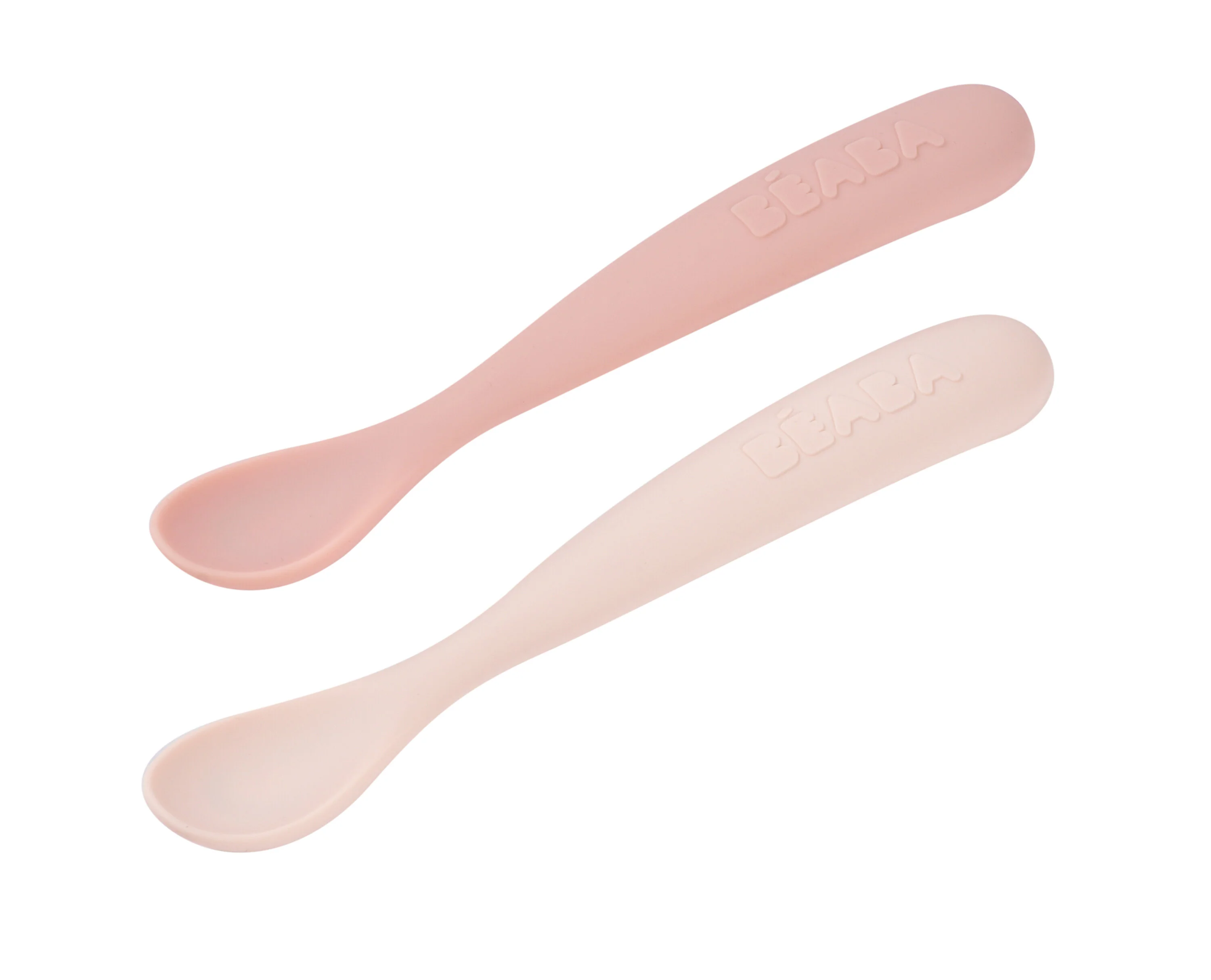Set of 2 Easy-Grip 1st Stage Single Tone Silicone Spoons + Storage Case - Image 3