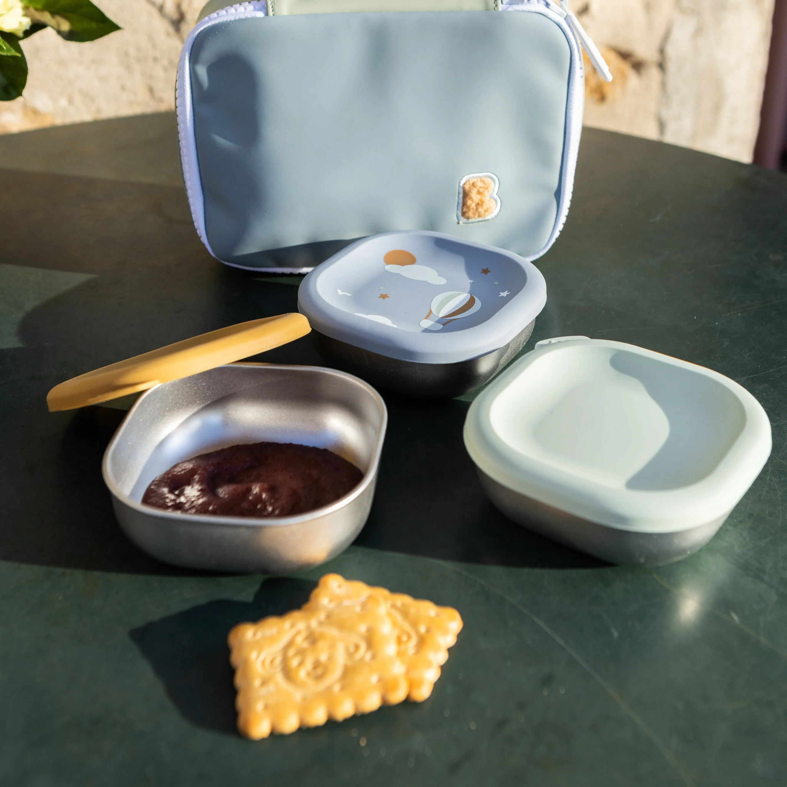 Microwave-Safe Stainless Steel Baby Bowls with Lid Set of 3 - Image 12