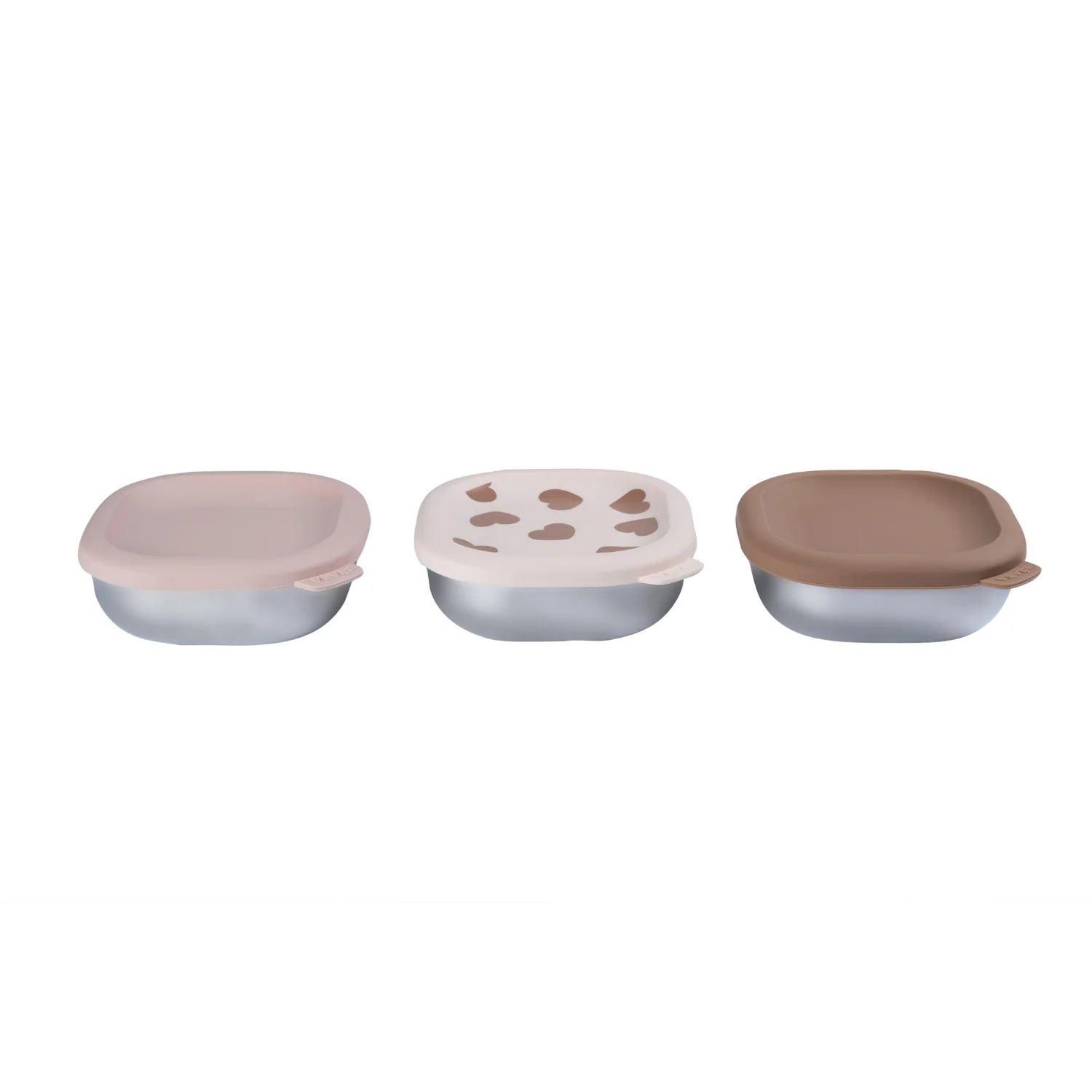 Microwave-Safe Stainless Steel Baby Bowls with Lid Set of 3 - Image 20