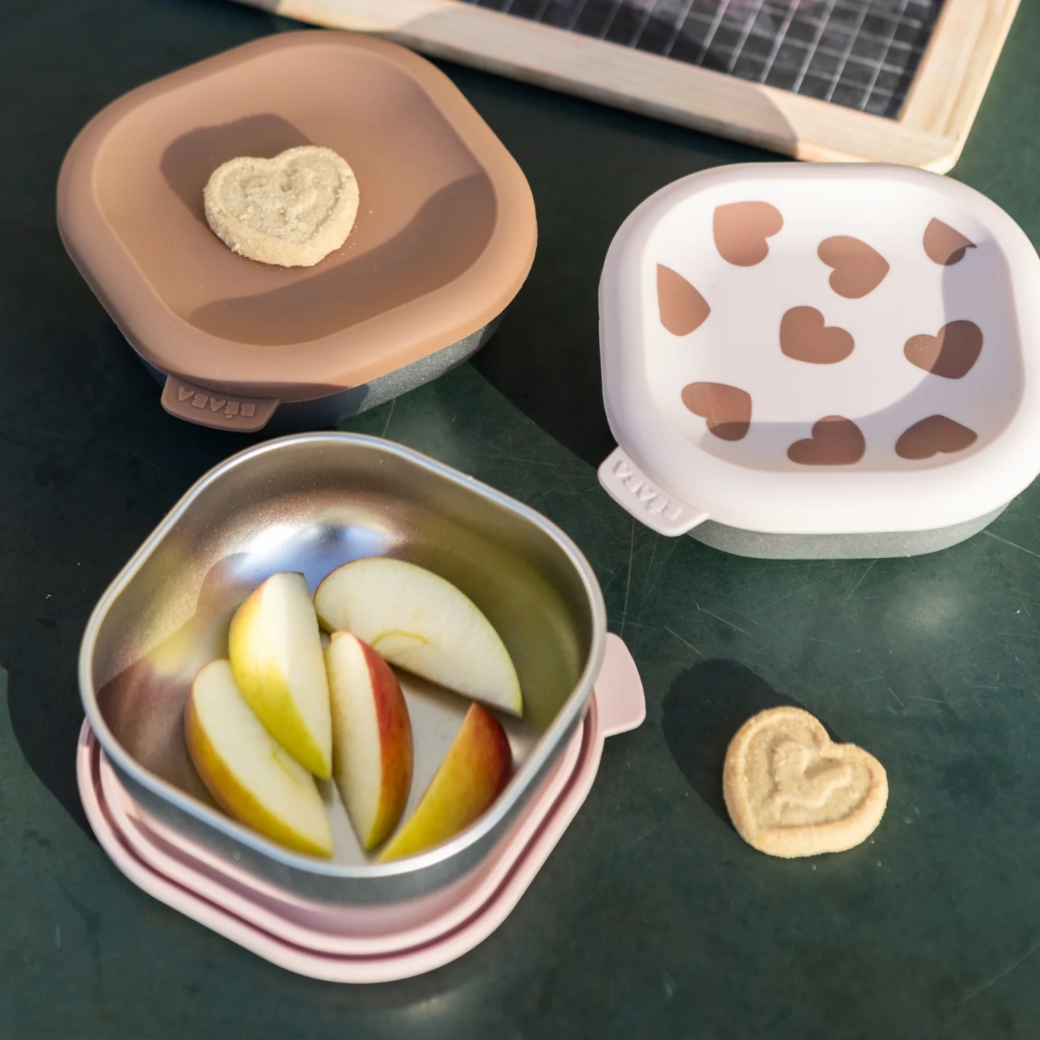 Microwave-Safe Stainless Steel Baby Bowls with Lid Set of 3 - Image 26
