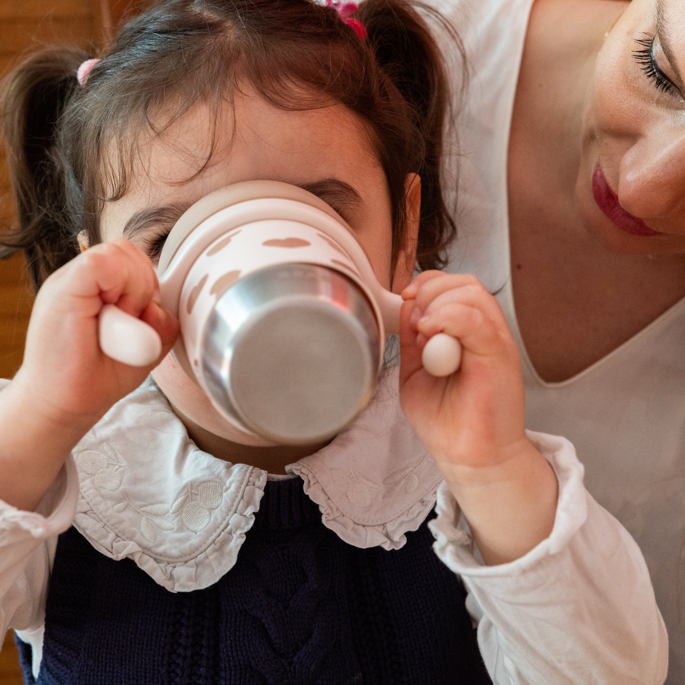 Click & Drink Stainless Steel Learning Cup - Image 10