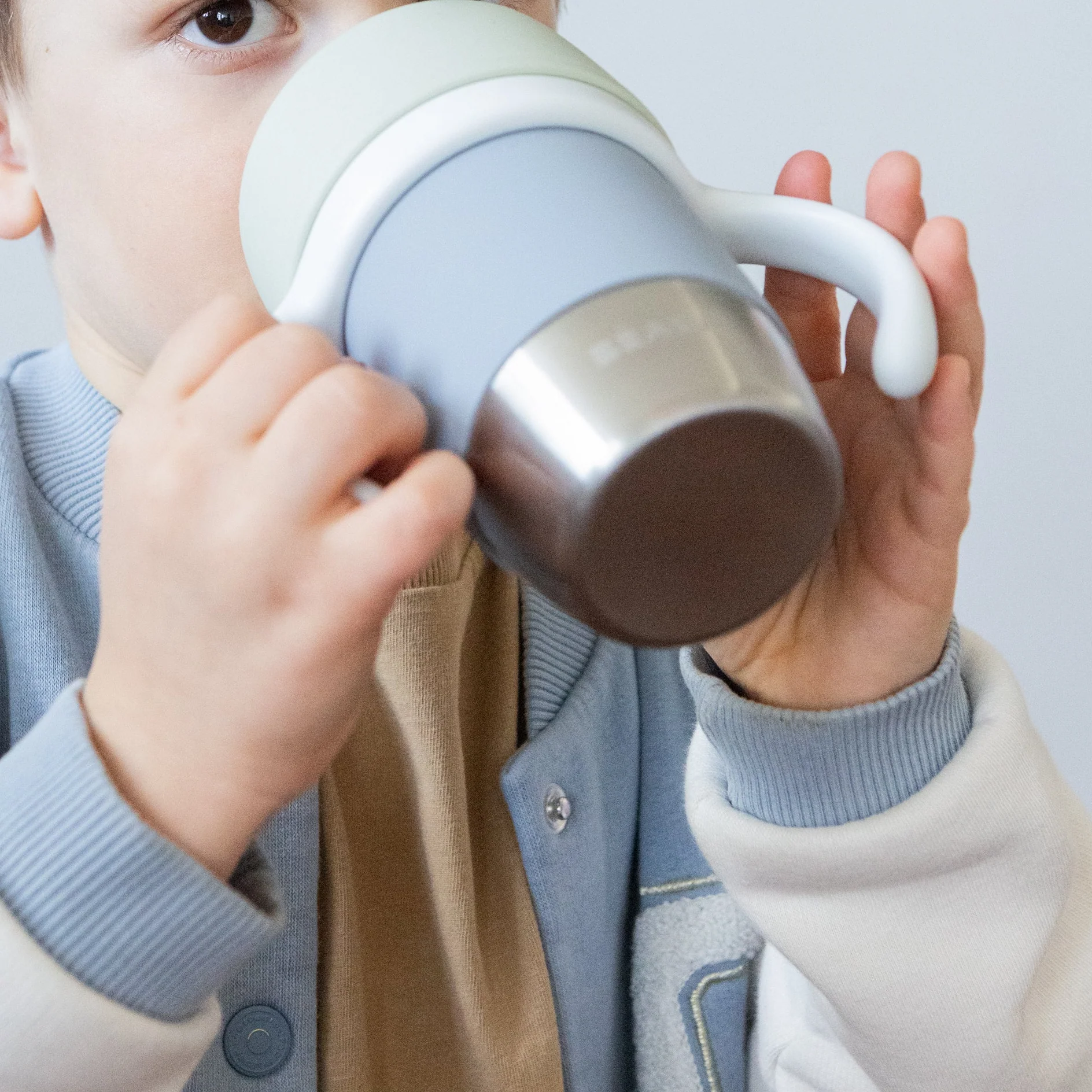 Click & Drink Stainless Steel Learning Cup - Image 19
