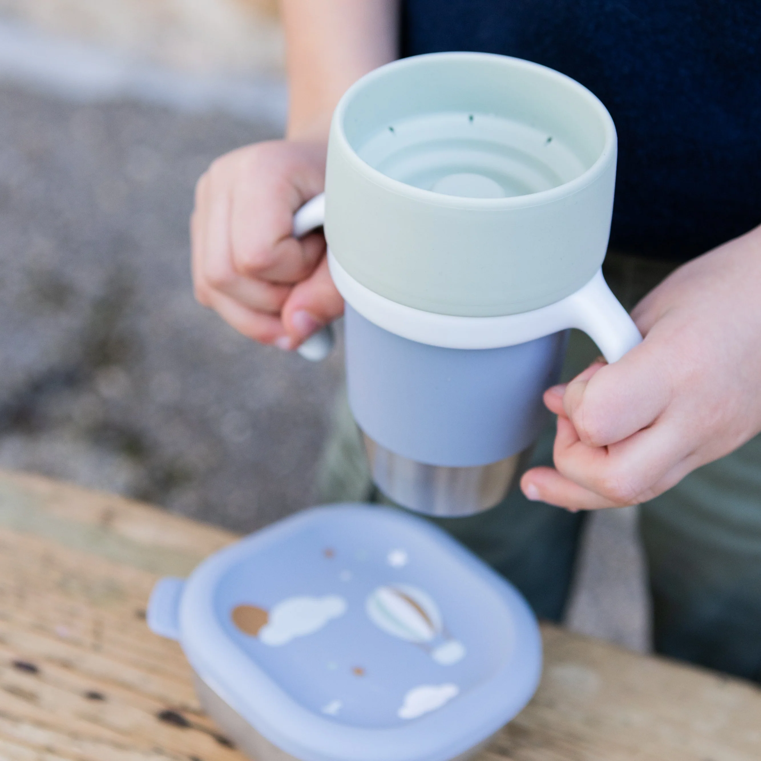 Click & Drink Stainless Steel Learning Cup - Image 21