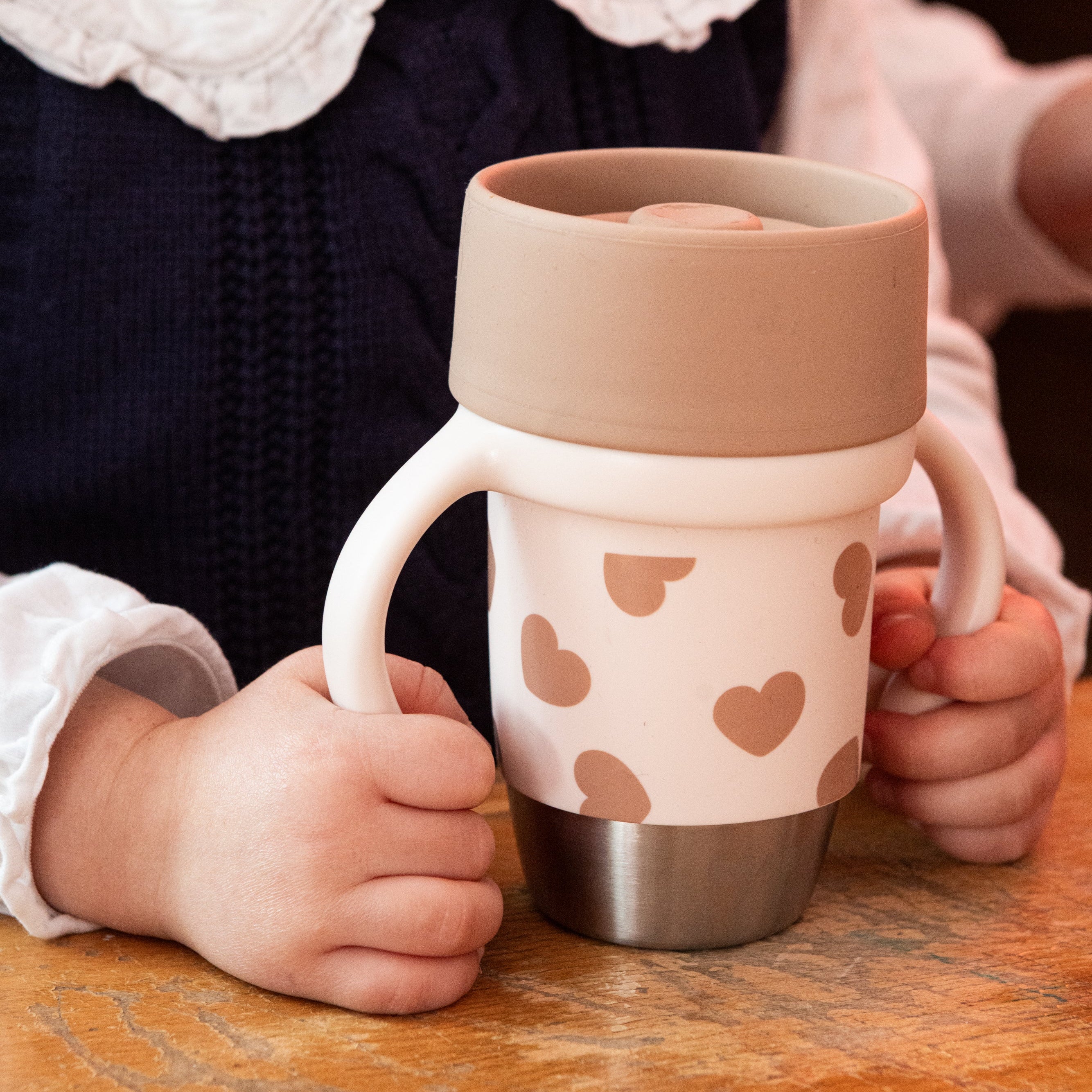 Click & Drink Stainless Steel Learning Cup - Image 9