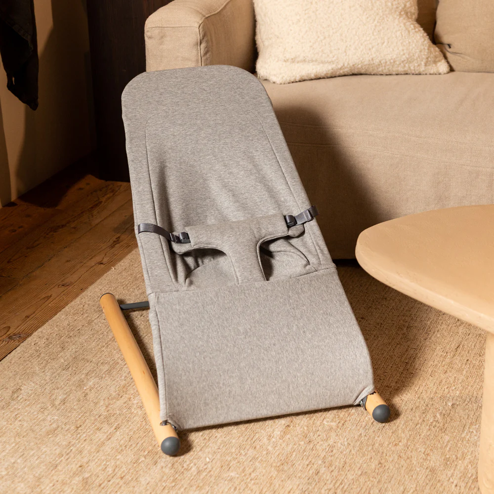 Childhome Evolux Grey Jersey Bouncer Cover - Image 4