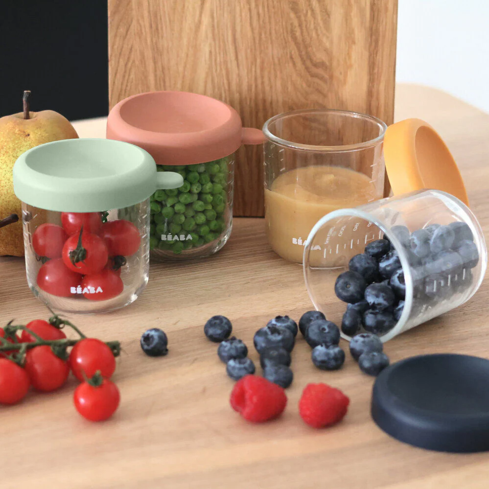 Set of 4 8oz Glass Baby Food Jars - Image 5