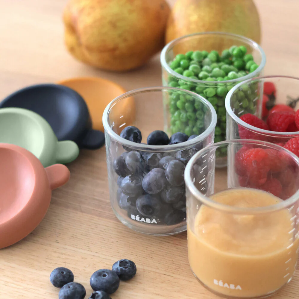 Set of 4 8oz Glass Baby Food Jars - Image 7