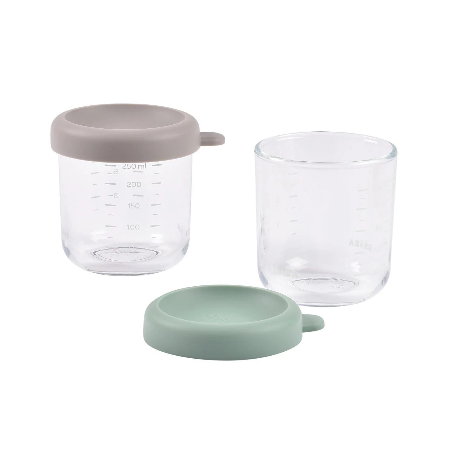 Set of 2 8oz Glass Baby Food Jars - Image 4