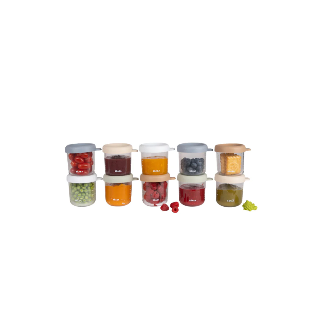 Set of 10 8oz Glass Baby Food Jars - Image 3
