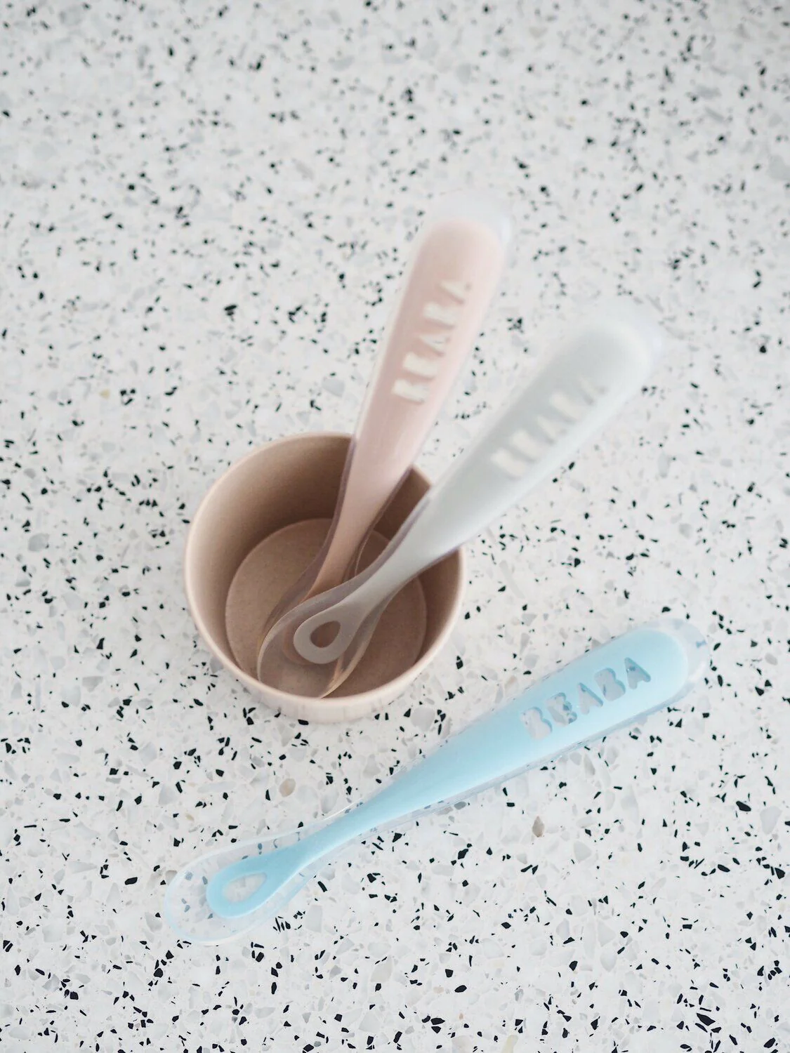 Set of 2 Easy-Grip 1st Stage Silicone Spoons + Storage Case - Image 3