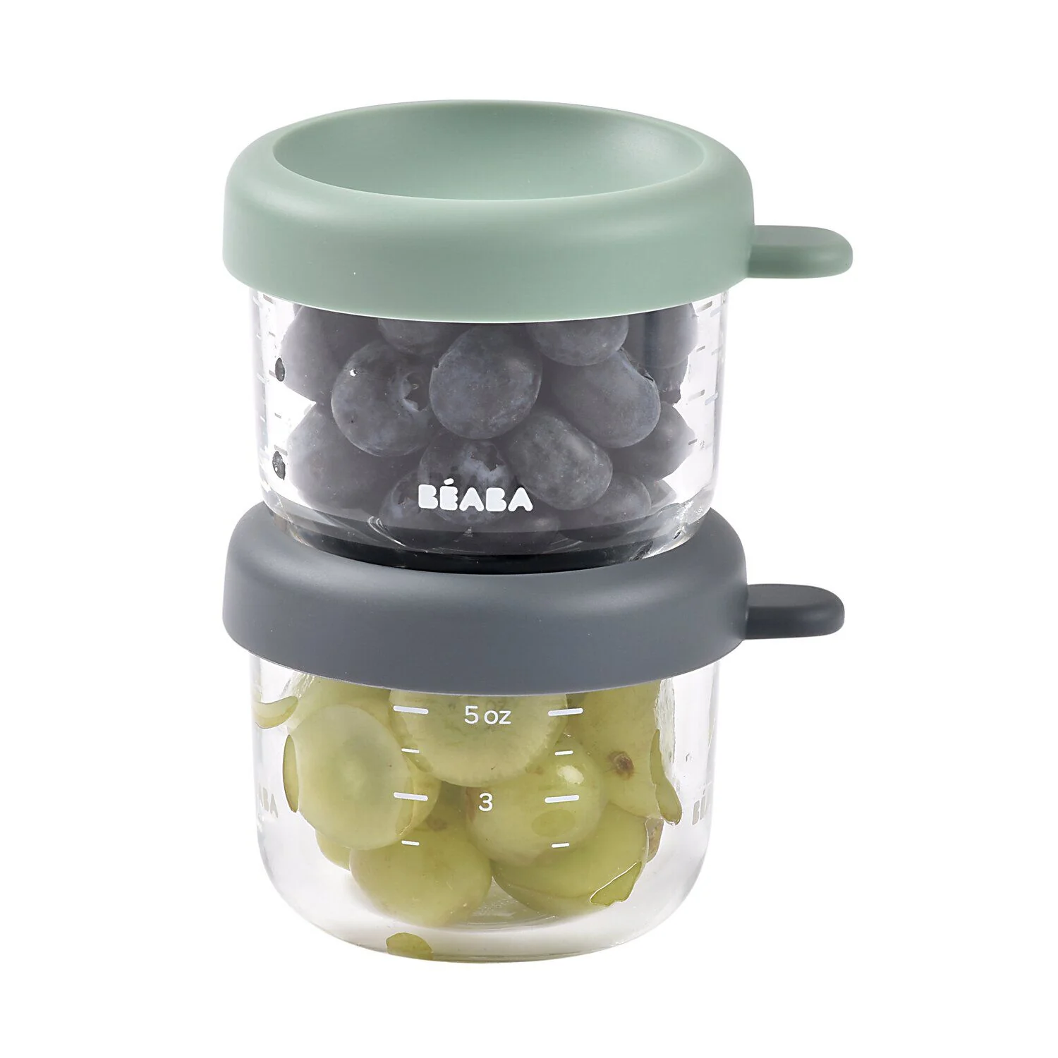 Set of 2 5oz Glass Baby Food Jars - Image 4