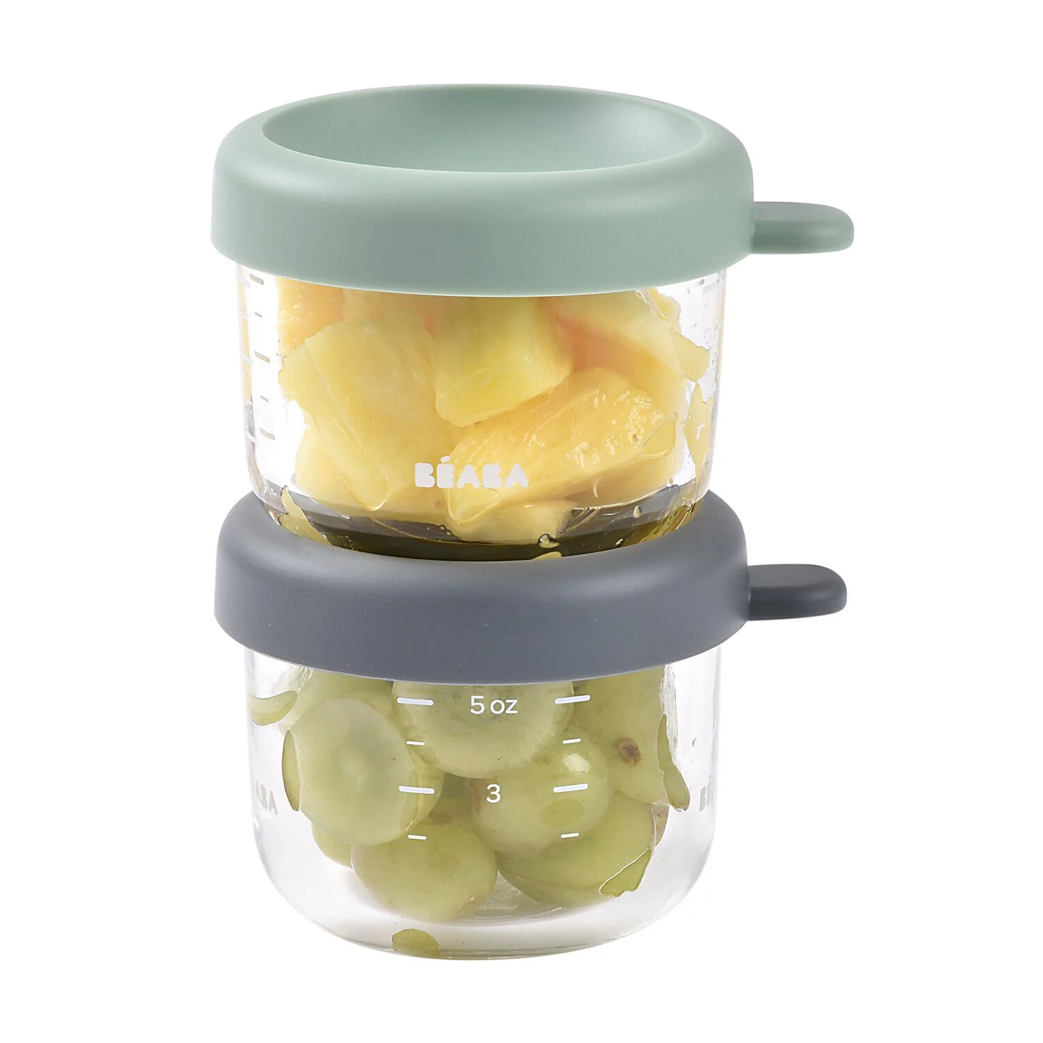 Set of 2 5oz Glass Baby Food Jars - Image 5