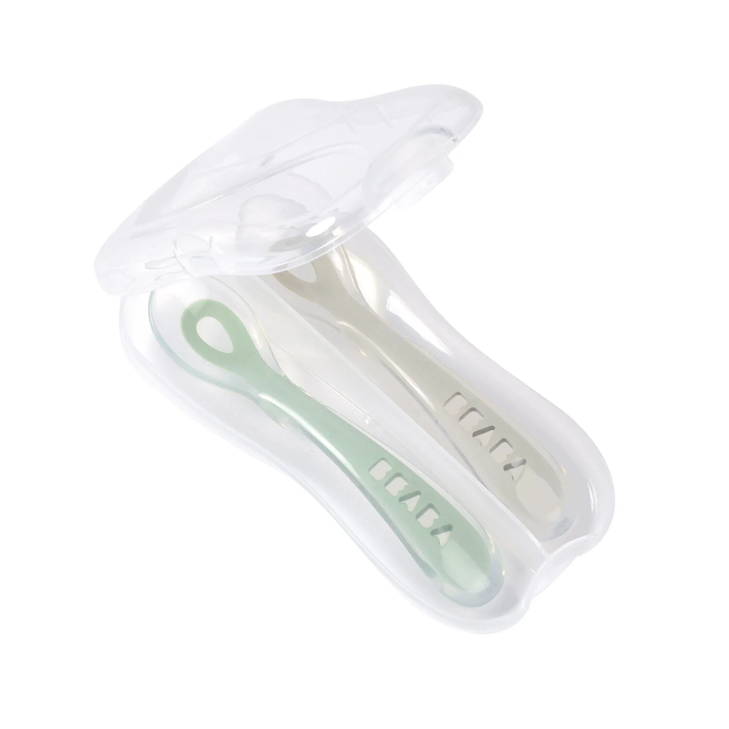 Set of 2 Second Stage Silicone Spoons with Storage Case - Image 2