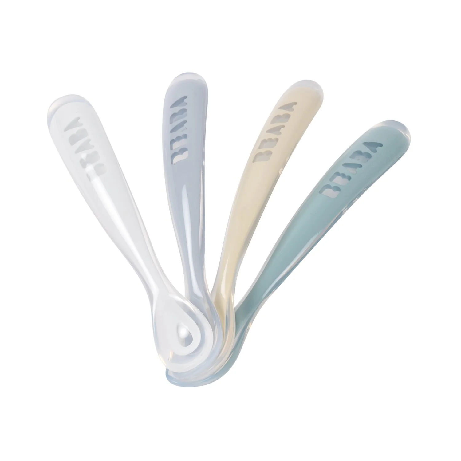 Set of 4 Easy-Grip 1st Stage Silicone Spoons - Image 4