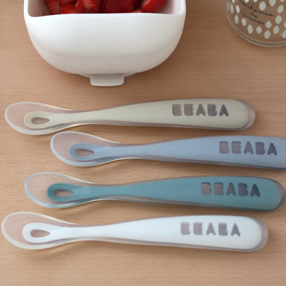 Set of 4 Easy-Grip 1st Stage Silicone Spoons - Image 5