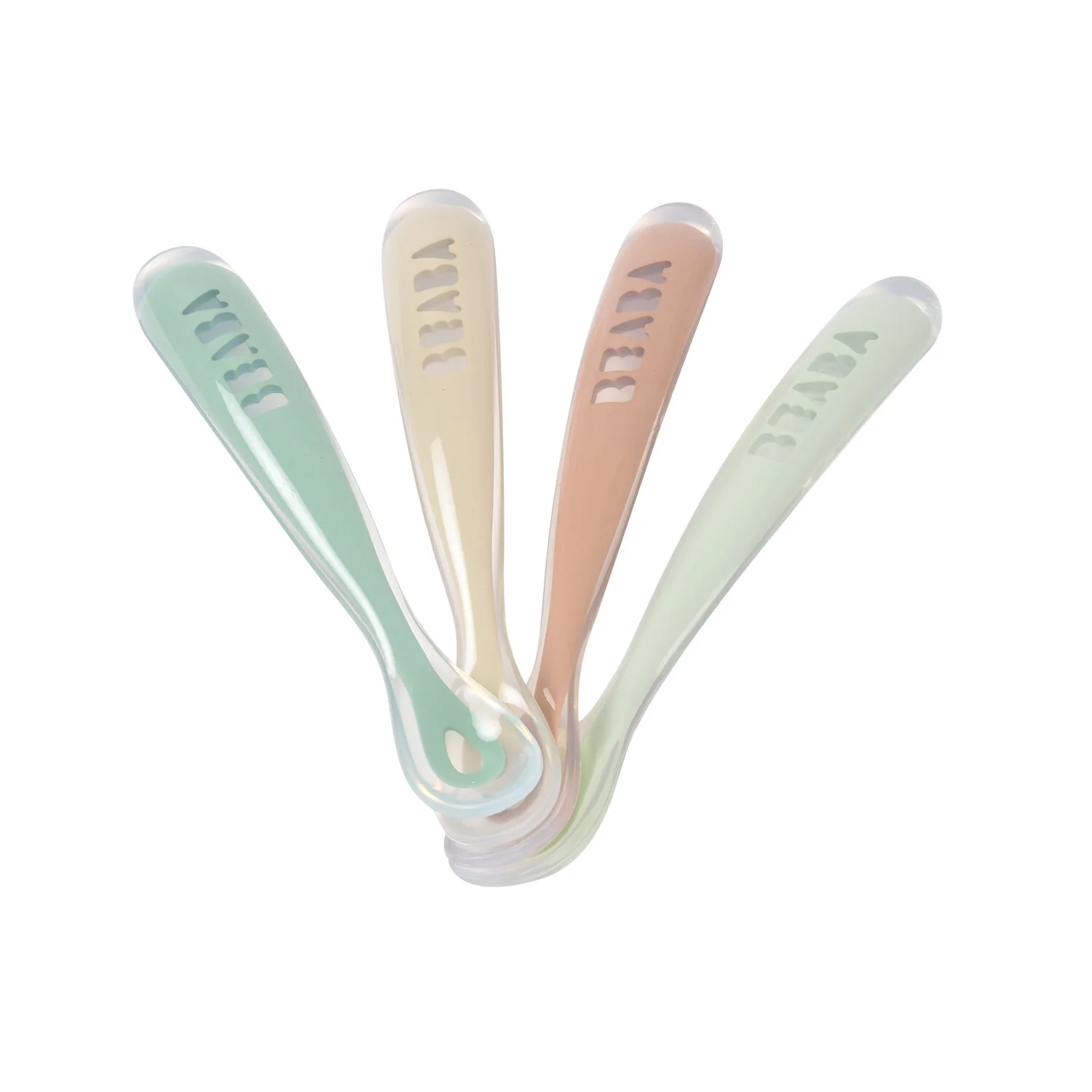 Set of 4 Easy-Grip 1st Stage Silicone Spoons - Image 6