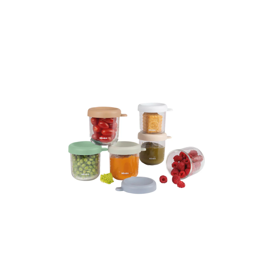 Set of 6 8oz Glass Baby Food Jars - Image 2