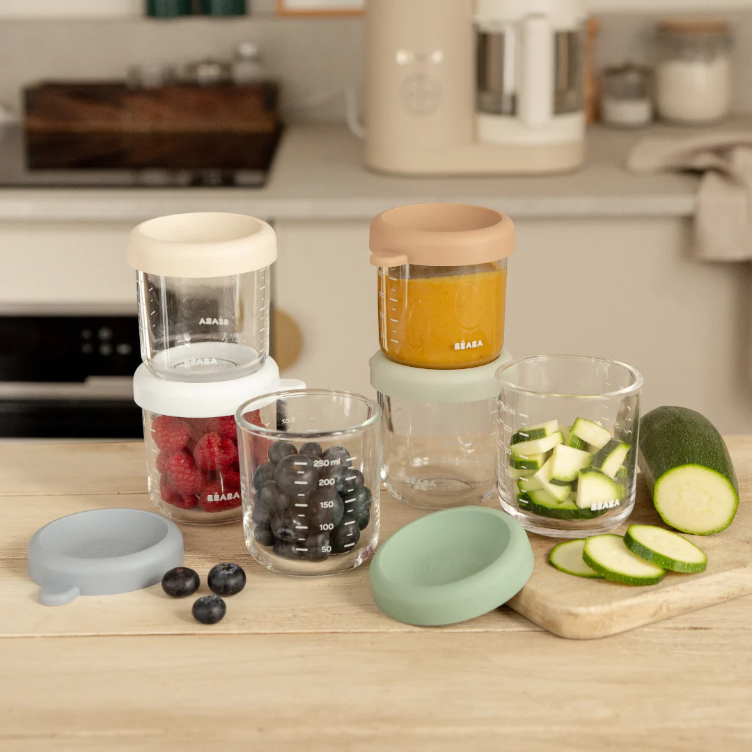 Set of 6 8oz Glass Baby Food Jars - Image 3