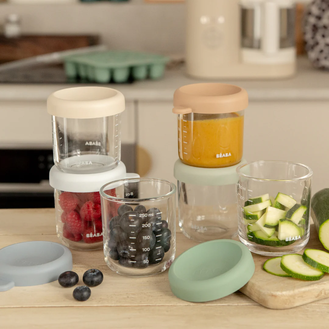 Set of 6 8oz Glass Baby Food Jars - Image 4