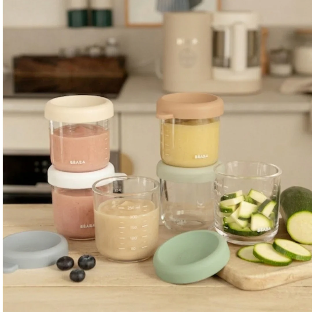 Set of 6 8oz Glass Baby Food Jars - Image 5