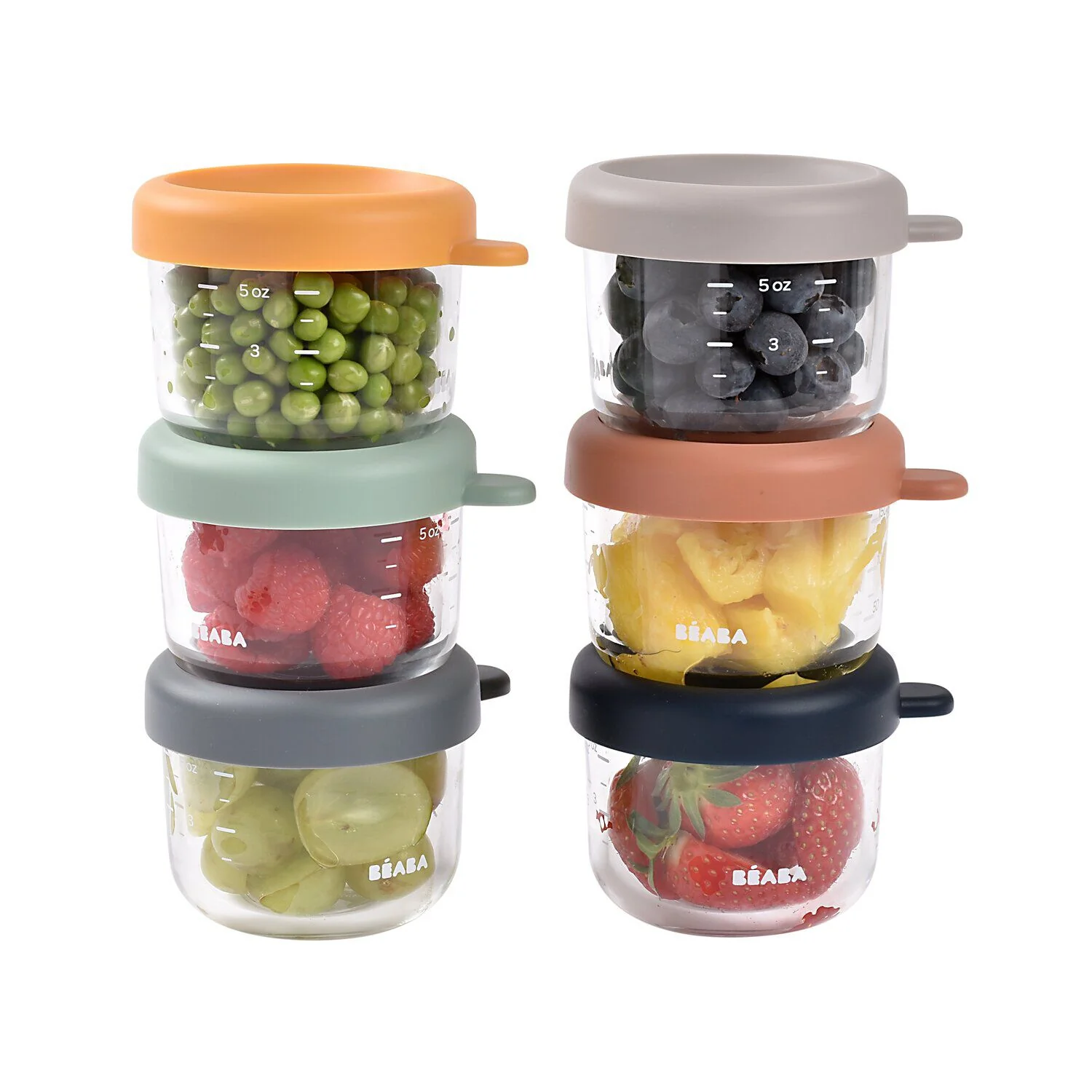 Set of 6 5oz Glass Baby Food Jars - Image 3