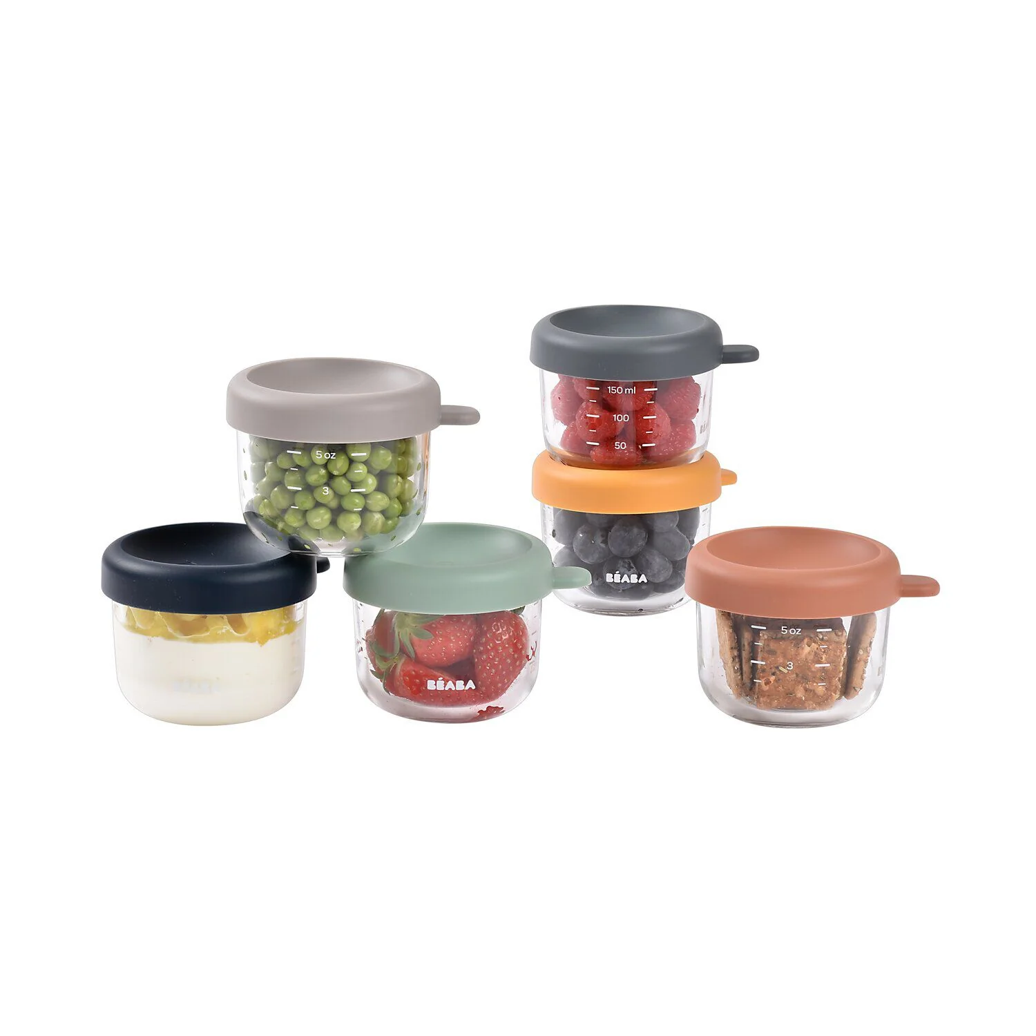 Set of 6 5oz Glass Baby Food Jars - Image 4
