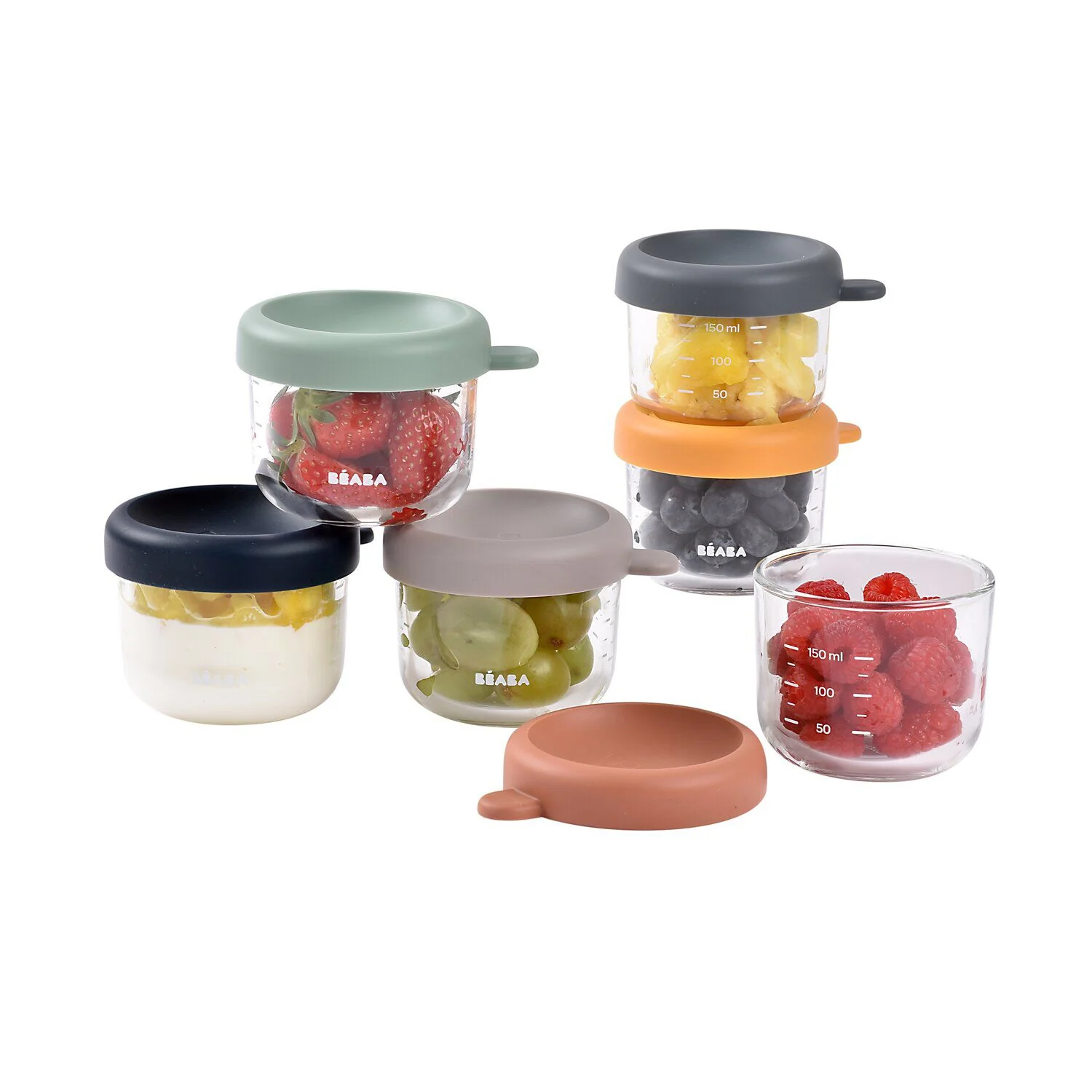 Set of 6 5oz Glass Baby Food Jars - Image 5