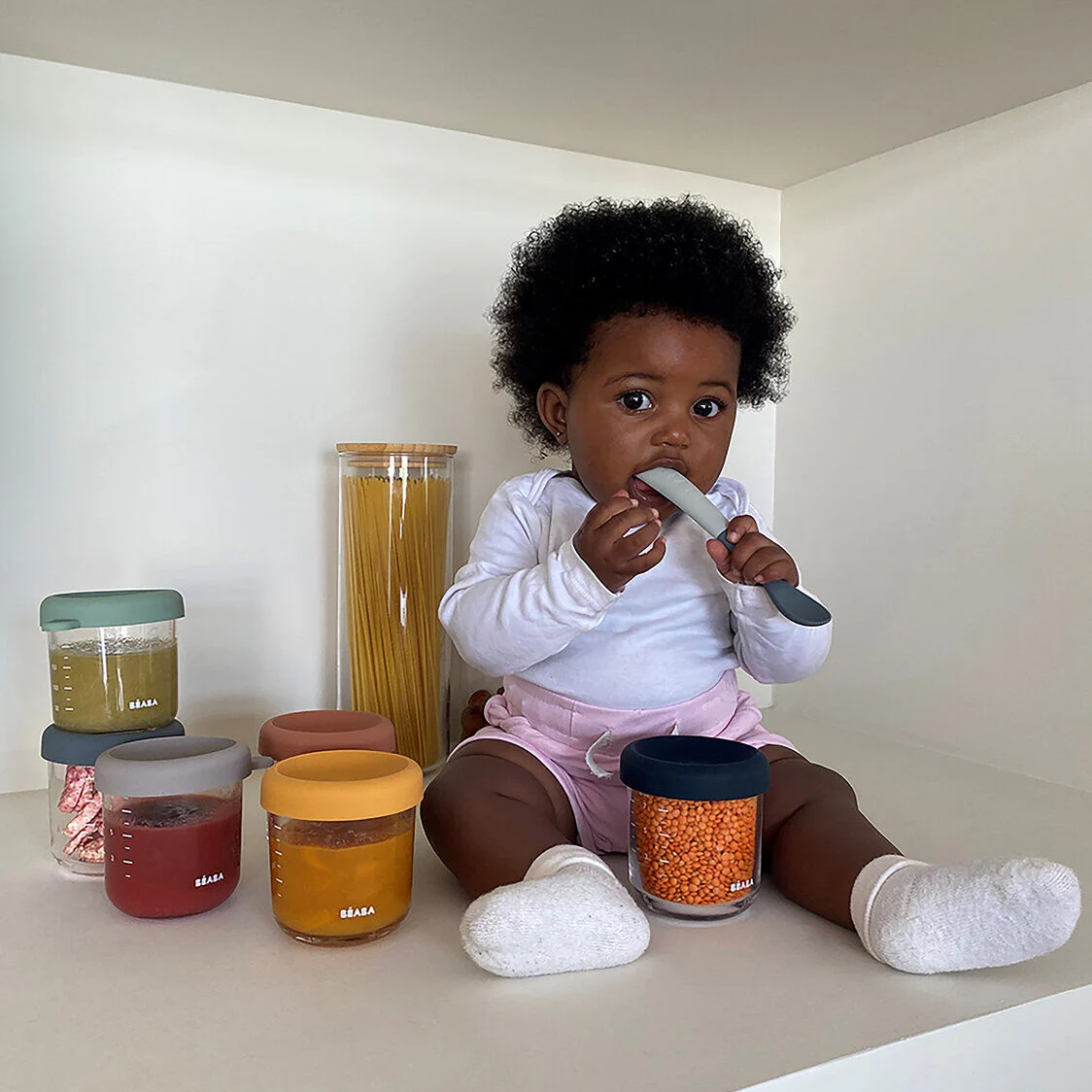 Set of 6 8oz Glass Baby Food Jars - Image 8