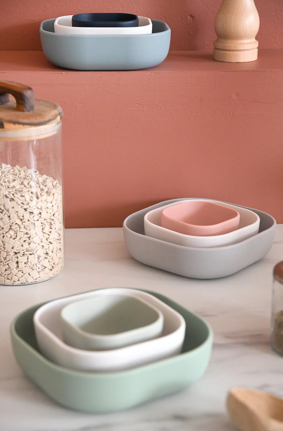 Silicone 3 piece nesting bowl set - Image 19