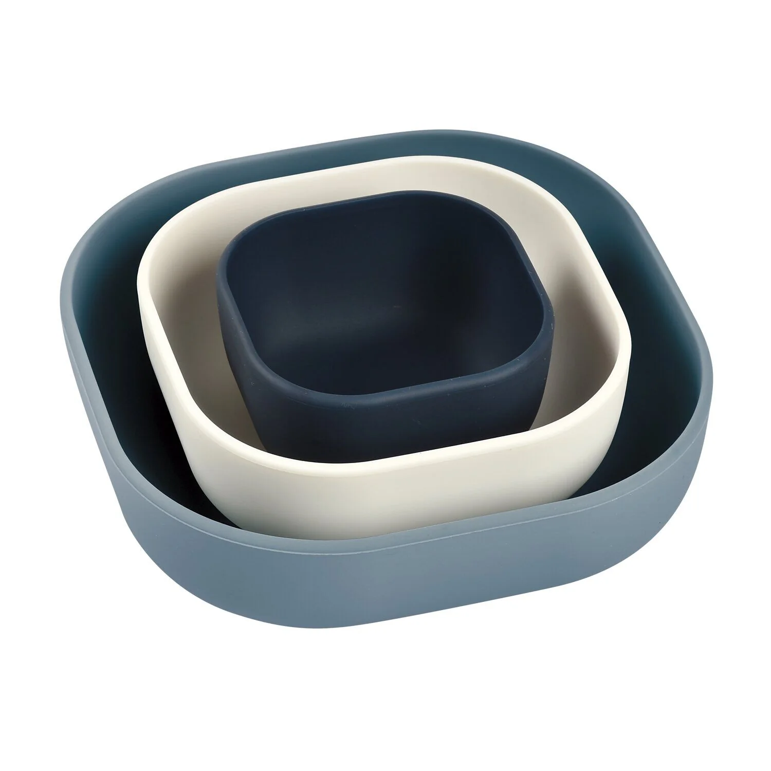 Silicone 3 piece nesting bowl set - Image 3