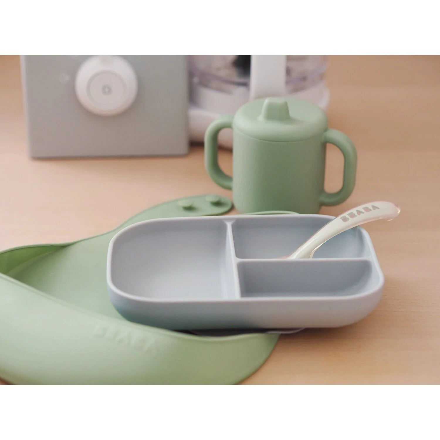 The essentials meal set grey / sage green - Image 4
