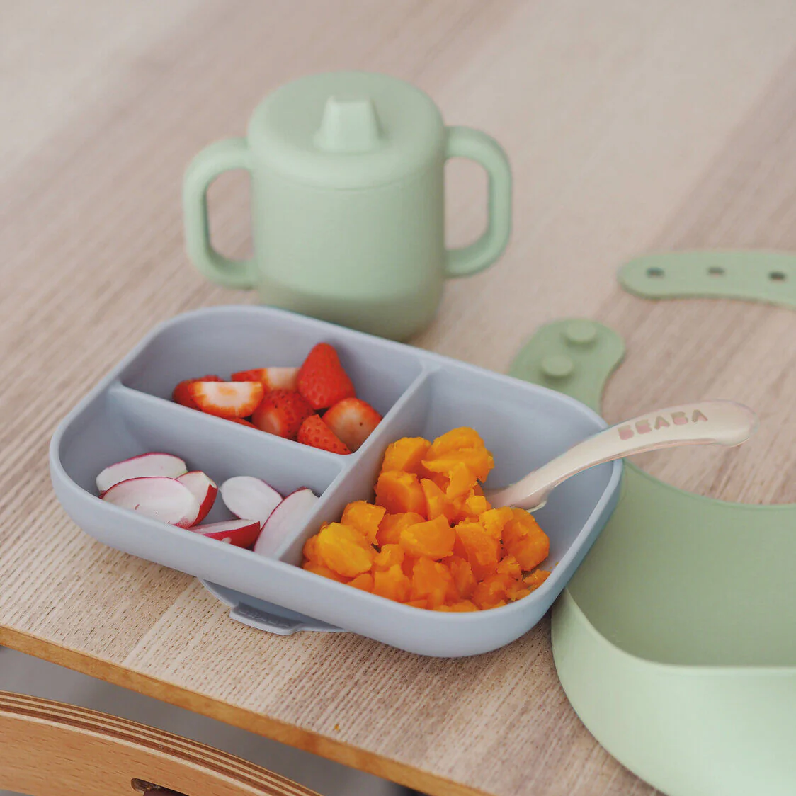 The essentials meal set grey / sage green - Image 6